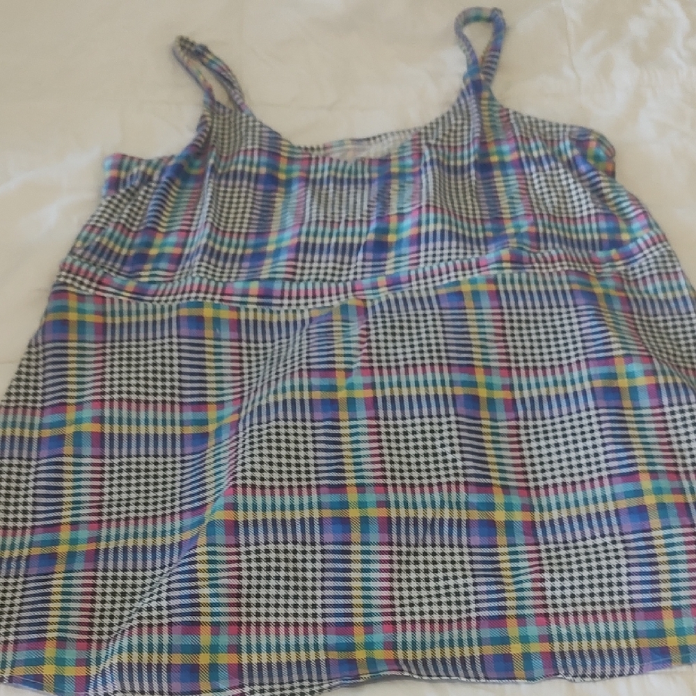 Torrid Multicolor Plaid Knit Top